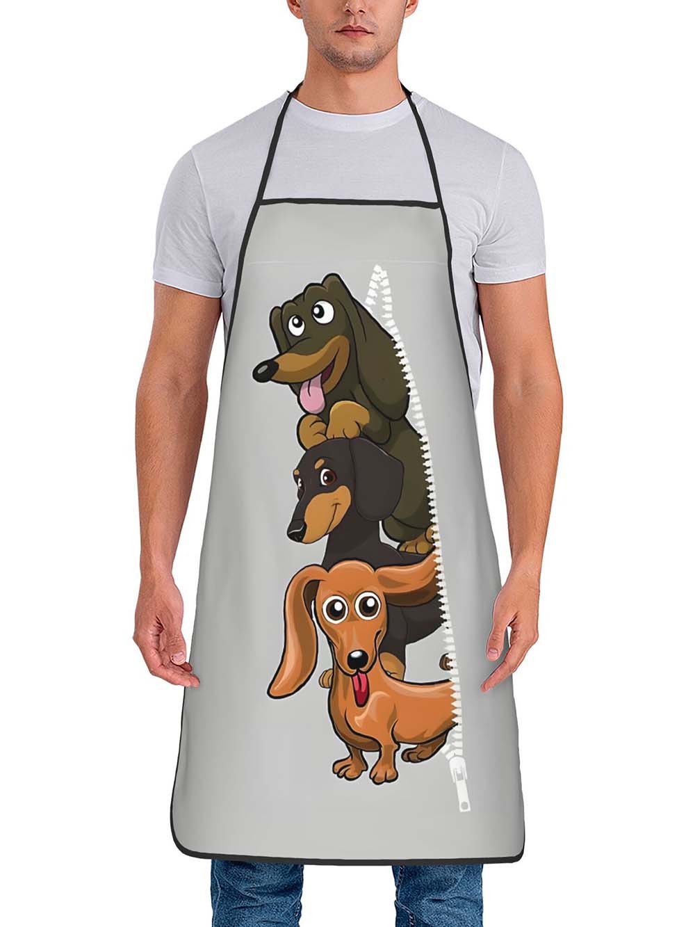 Home Cooking Dog Food - 1pc 귀여운 만화 닥스훈트 개 프린트