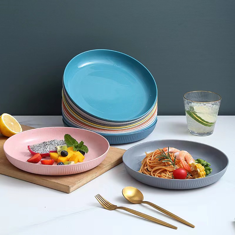 23cm 북유럽풍 밀짚 디너 접시 원형 가정용 과일 간 - Home Cooking Recipes 리뷰 및 가격